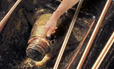 Signe d’avertissement de problème de tige de réglage