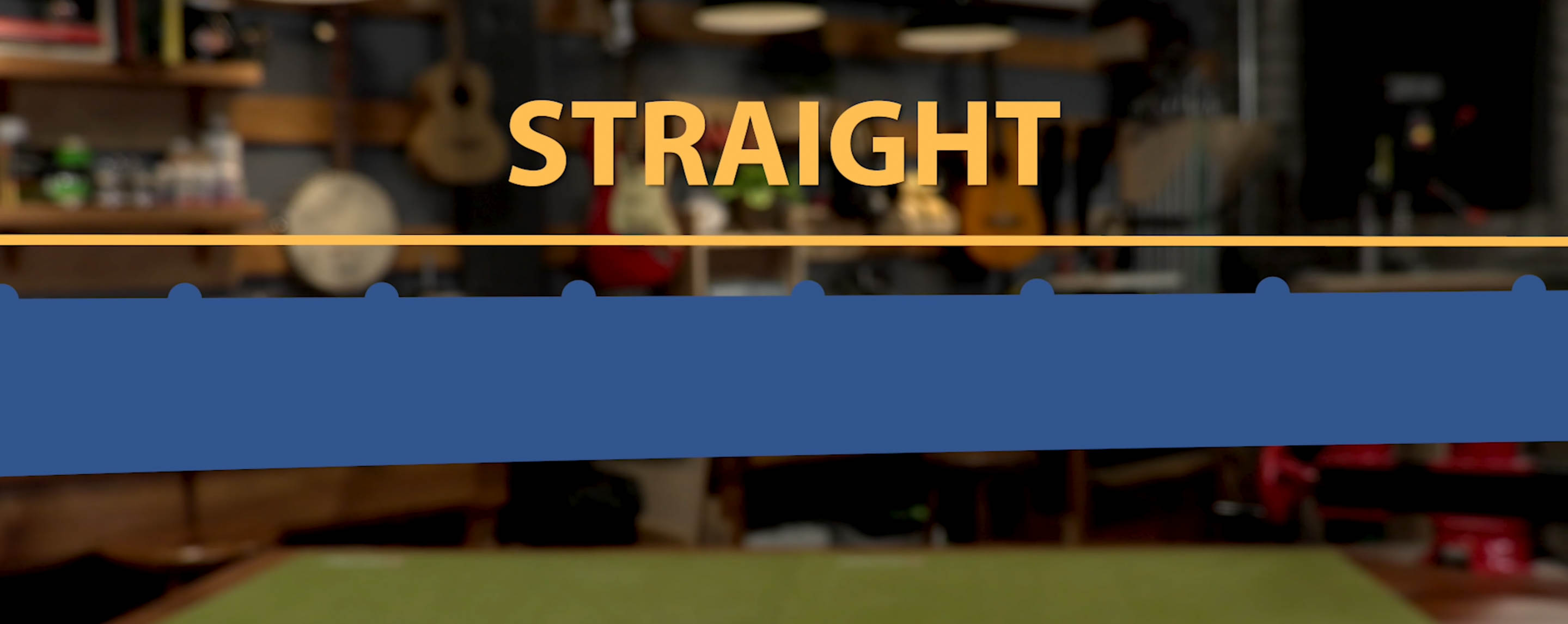 Encolure droite de guitare