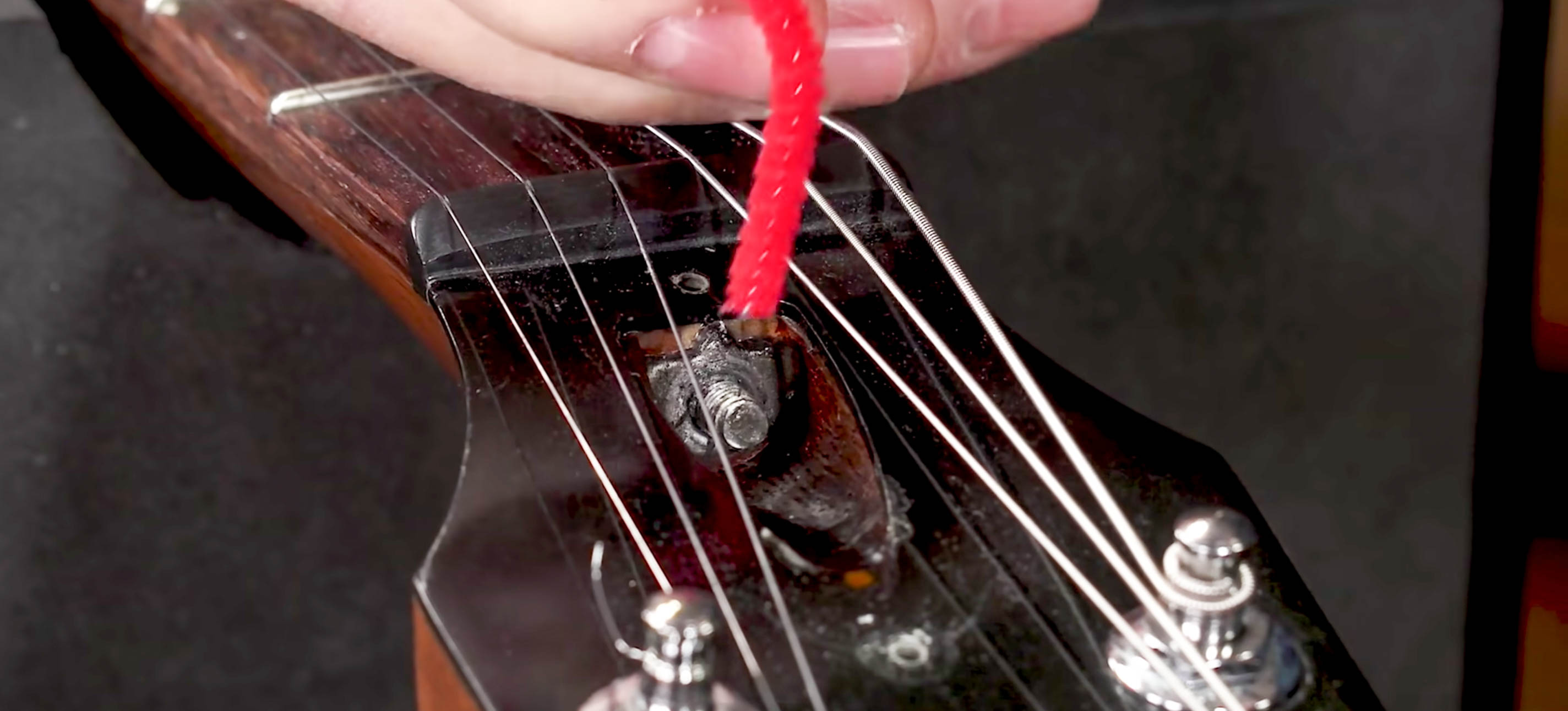 Lubrification des filetages de la tige de réglage