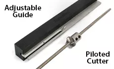 Guide réglable - cutter piloté