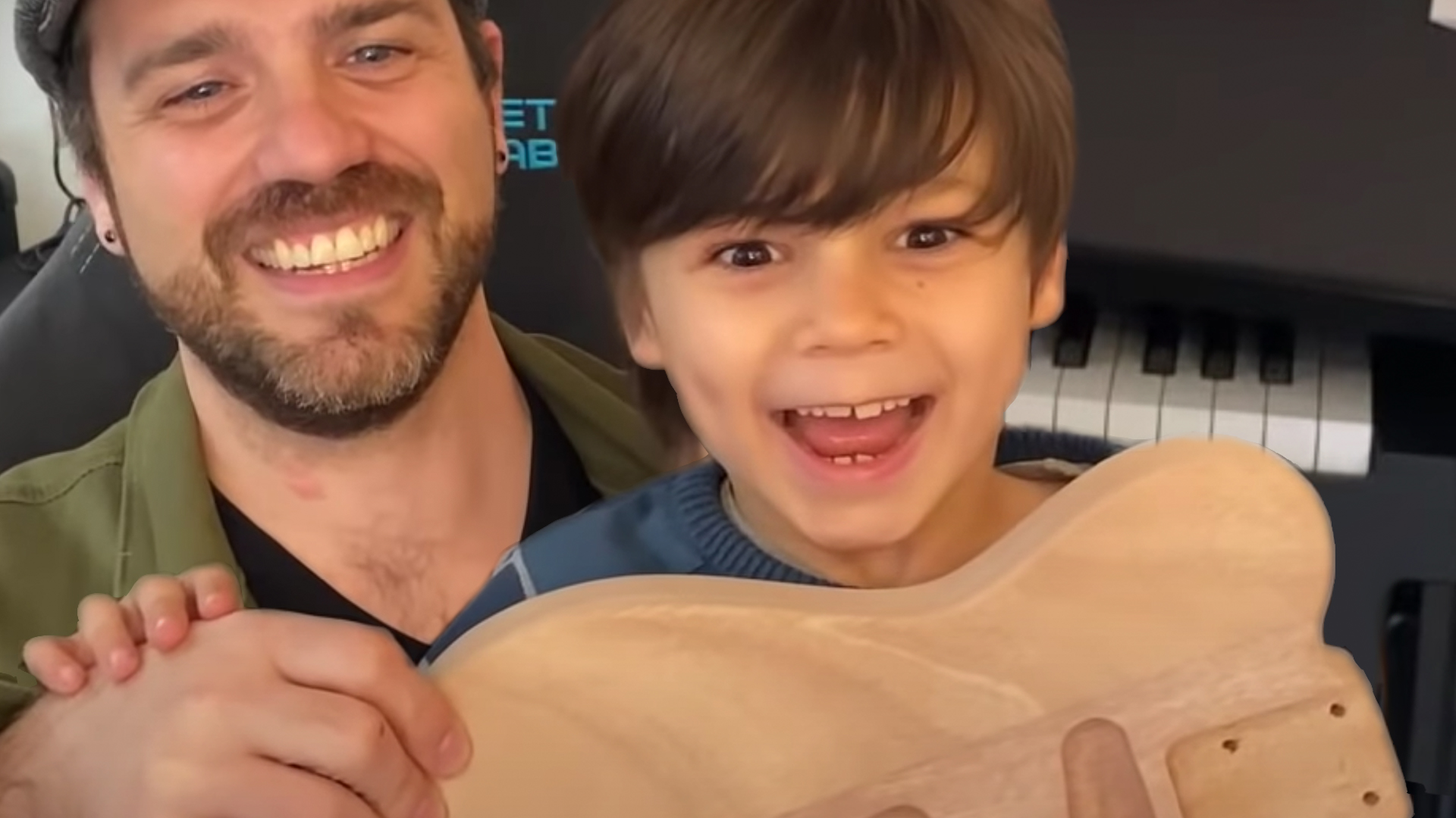 Père et fils Construire un Kit de guitare