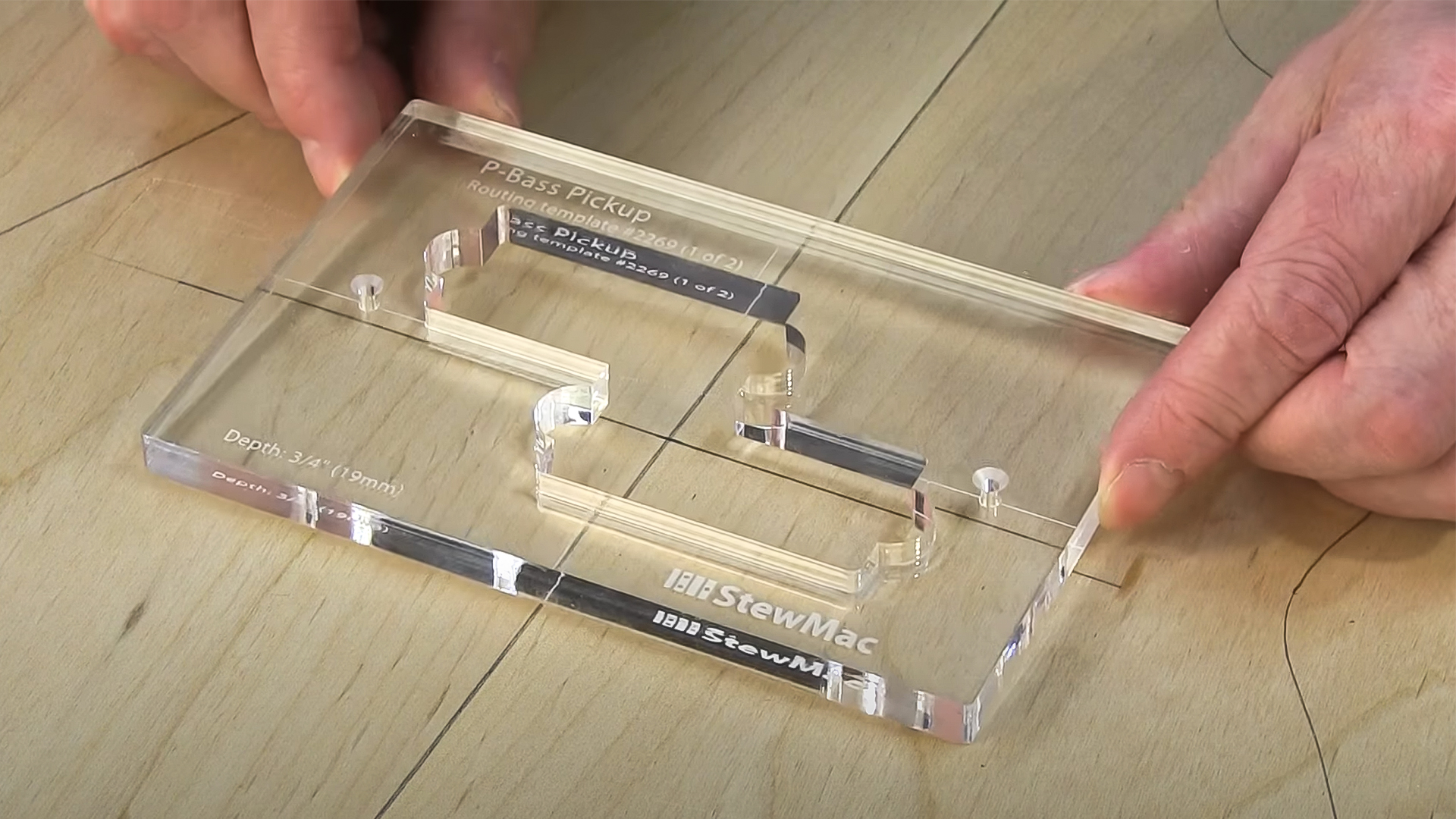 Comment extraire une cavité de pickup P-Bass avec des modèles