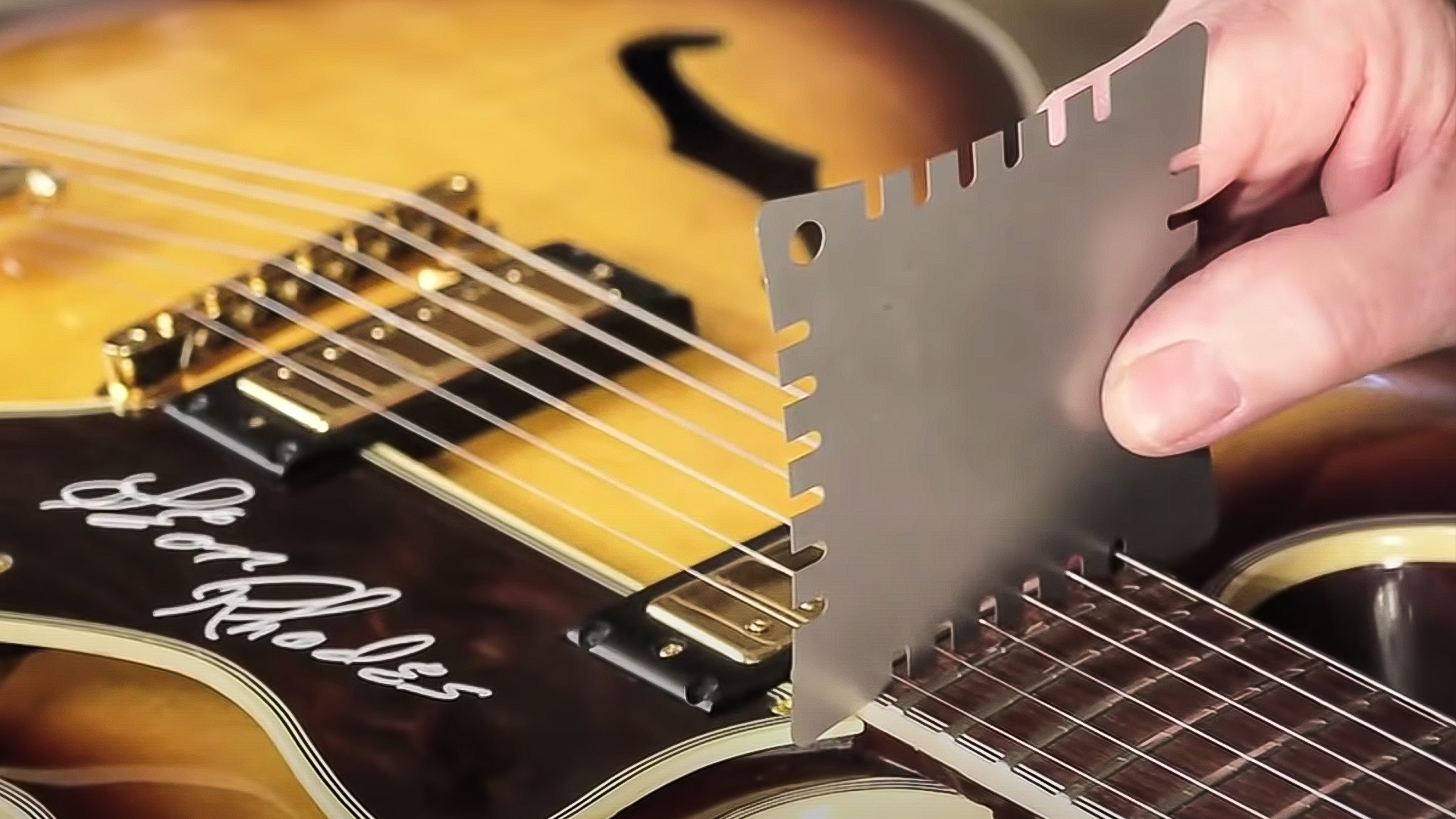 Jauges de rayon pour le travail de la guitare