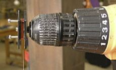 Makeshift winder using a hand drill