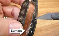 Découpe de l'antenne fil