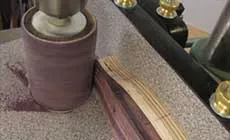 Ponçage des extrémités du pont