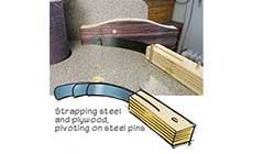 Spring steel hold-downs