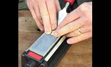 Photo : gabarit d’affûtage