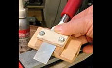 Photo : gabarit d’affûtage