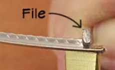 Dépôt en gros plan d’un Fret Setter